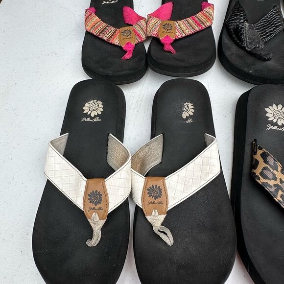 4 Pair Yellow box Stylish Flip Flops Collection - Picture 5 of 6